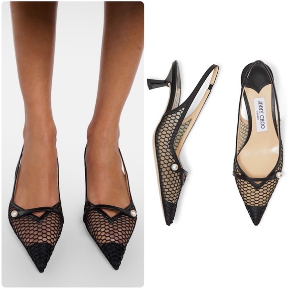 Jimmy Choo Shoes - New JIMMY CHOO Amita 45 Slingback Pumps $1,095 40